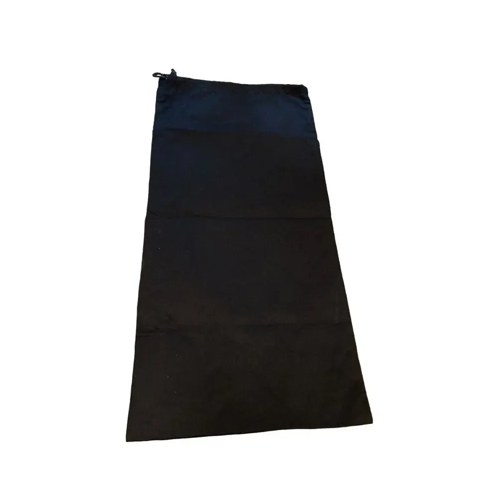 Gucci‎ Small Rectangle Dust Bag Drawstring Embroidered Black Gold Cotton Storage